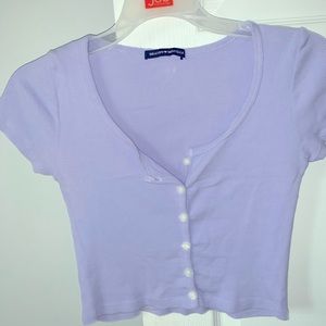 Brandy Melville purple zelly top